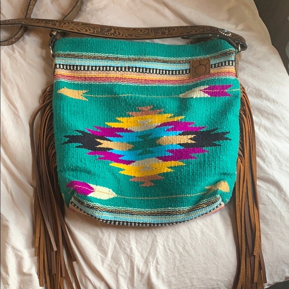 Sweetgrass Leather Handbags - Serape Blanket Bag